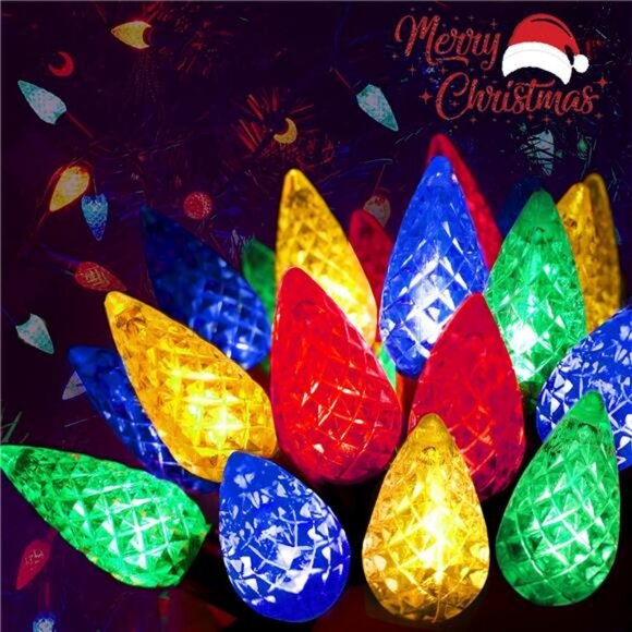 240 LED 78FT C6 Christmas String Lights, Long and Bright Fairy Lights Plug in - Picture 1 of 8
